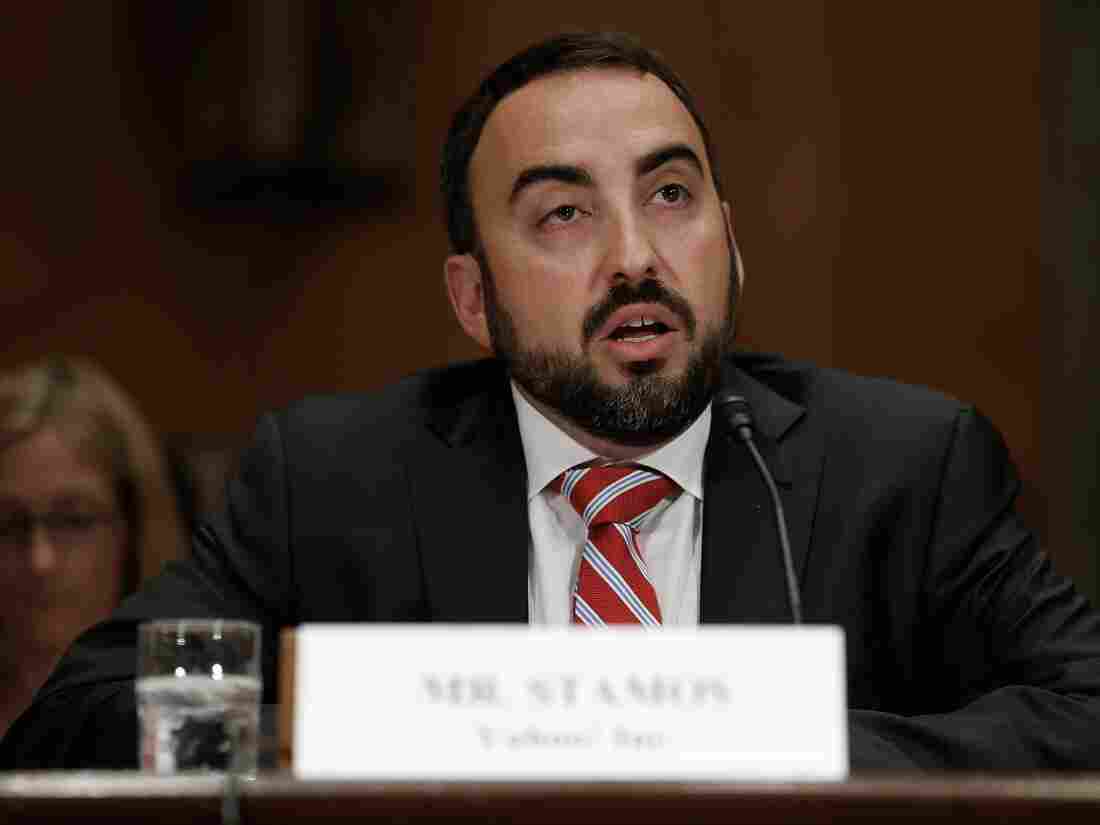 Alex Stamos, former director of the Stanford Internet Observatory, during testimony to Congress in 2014. The research team led by Stamos came under fire from Republicans, who claimed their research amounted to censorship.